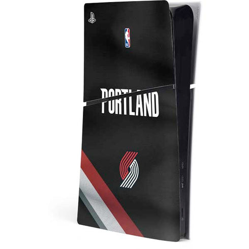 NBA Portland Trail Blazers Jersey PS5 Slim Digital Edition Console Skin